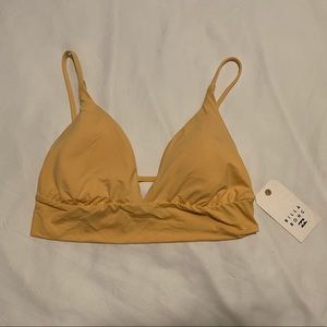 Billabong Yellow Bikini Top
